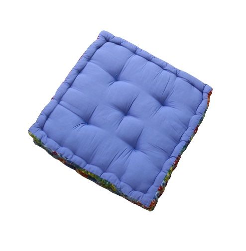 Cojín de meditación étnico indio estampado