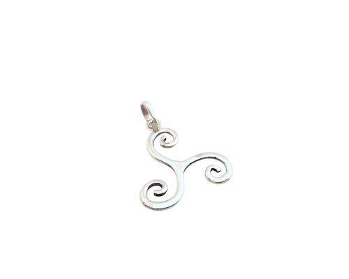 Colgante trisquel de plata