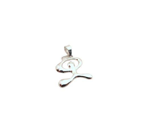 Colgante de plata con indalo