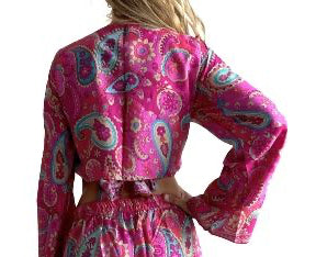 Blusa de seda india