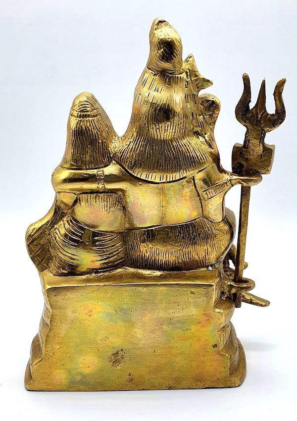 Figura de bronce familia de Ganesh