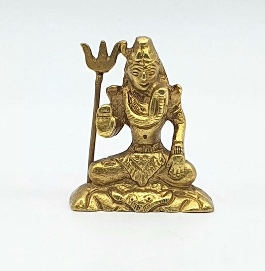 Estatua de bronce india del Dios hindú Shiva