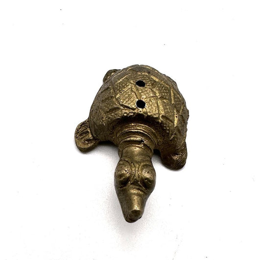 Figura incesario tortuga de bronce