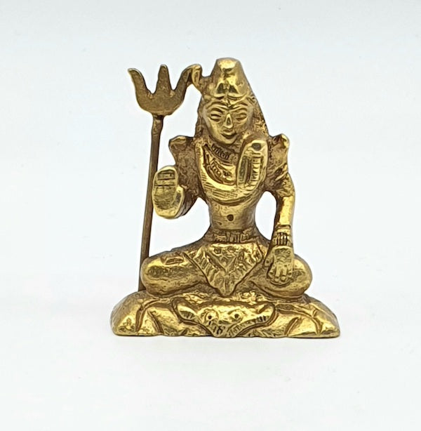 Estatua de bronce india del Dios hindú Shiva