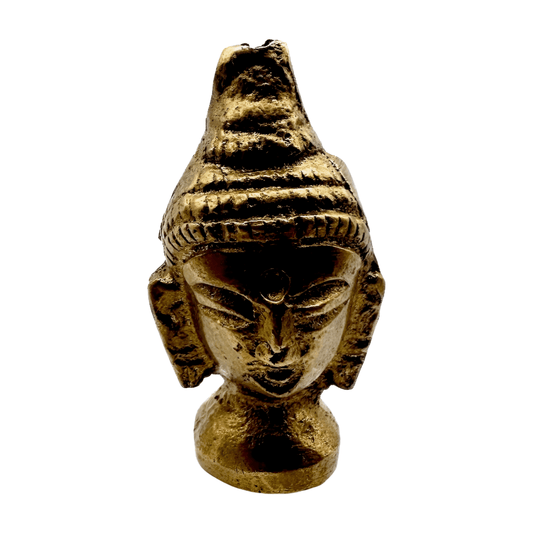 Estatua Incensario de bronce cabeza de Buda
