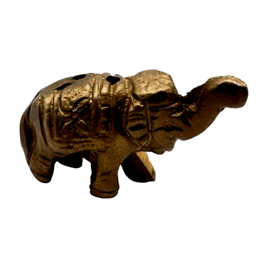 Estatua incensario elefante de bronce