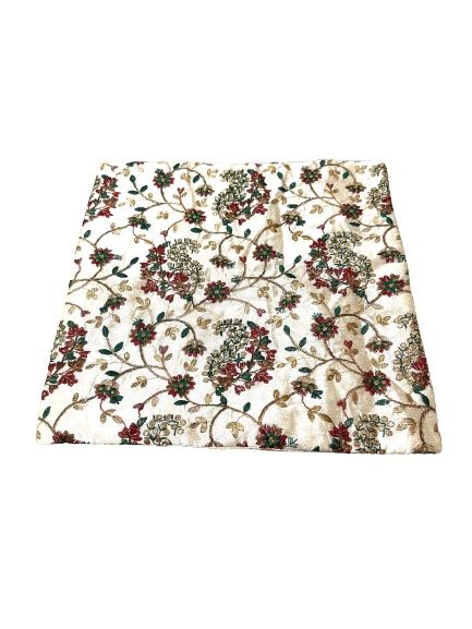 Funda de cojín étnico seda india bordado henna