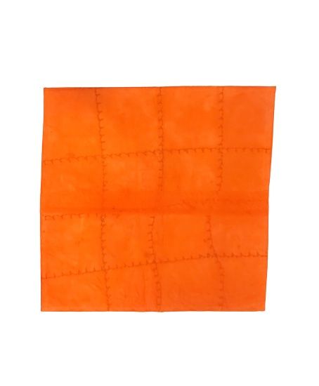 Funda de cojín étnico indio patchwork NARANJA