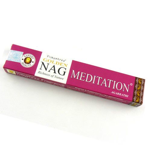 Incienso natural Golden Nag Meditation Vijayshree
