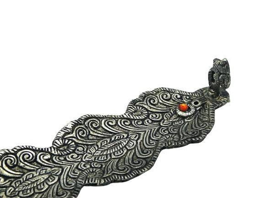 Incensario plateado con OM