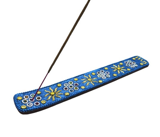 Incensario indio de madera brillante