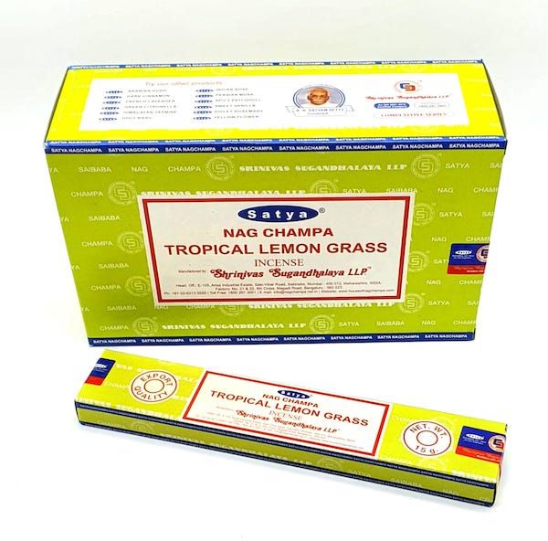 Incienso natural Indio Satya Tropical Lemon Grass