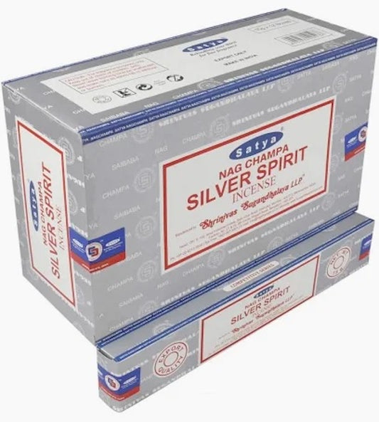 Incienso natural indio Satya Silver Spirit