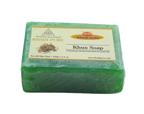 Jabón VETIVER aceite esencial KHADI NATURAL