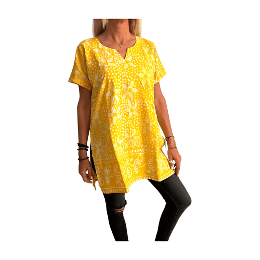 Camisola étnica (kurti) de algodón