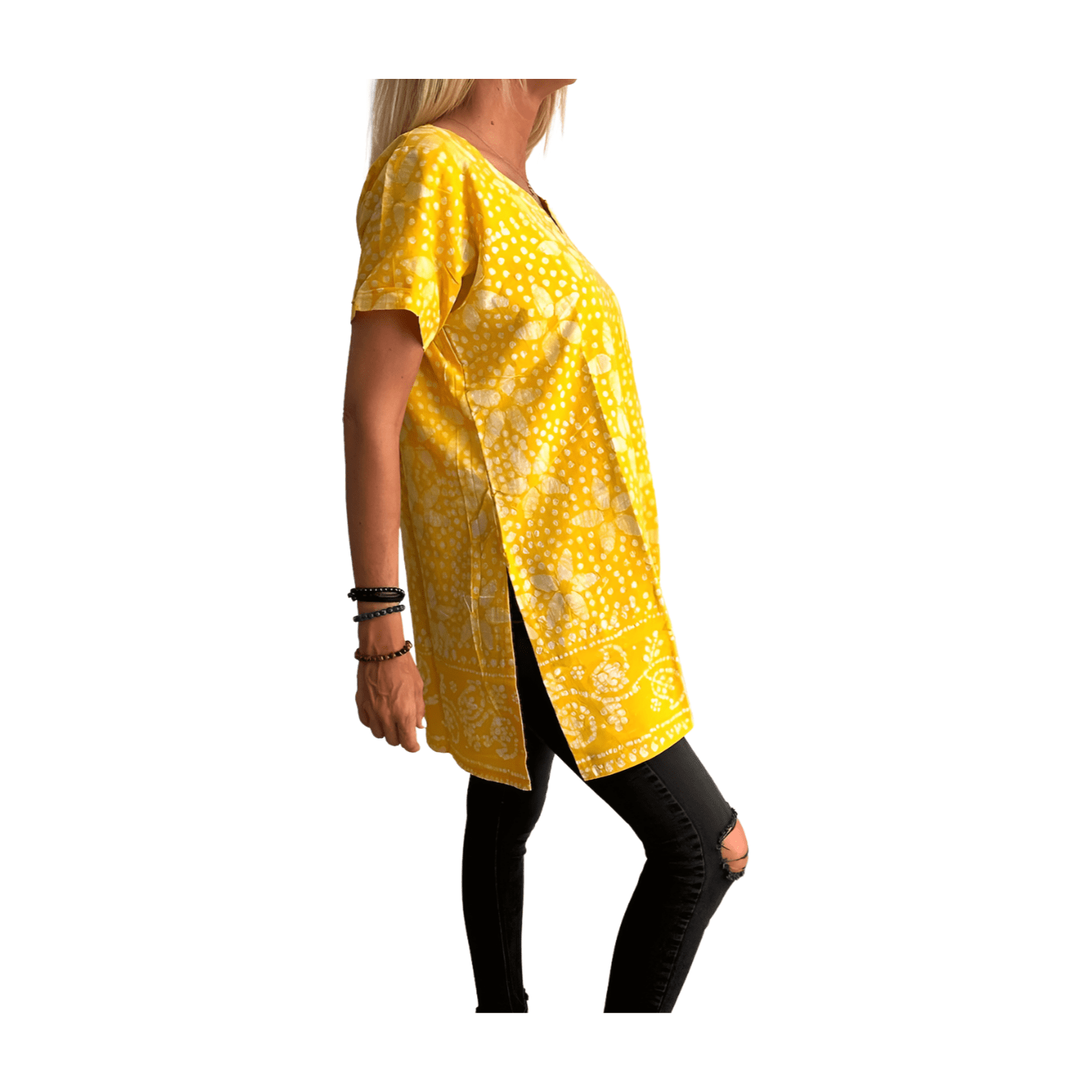 Camisola étnica (kurti) de algodón