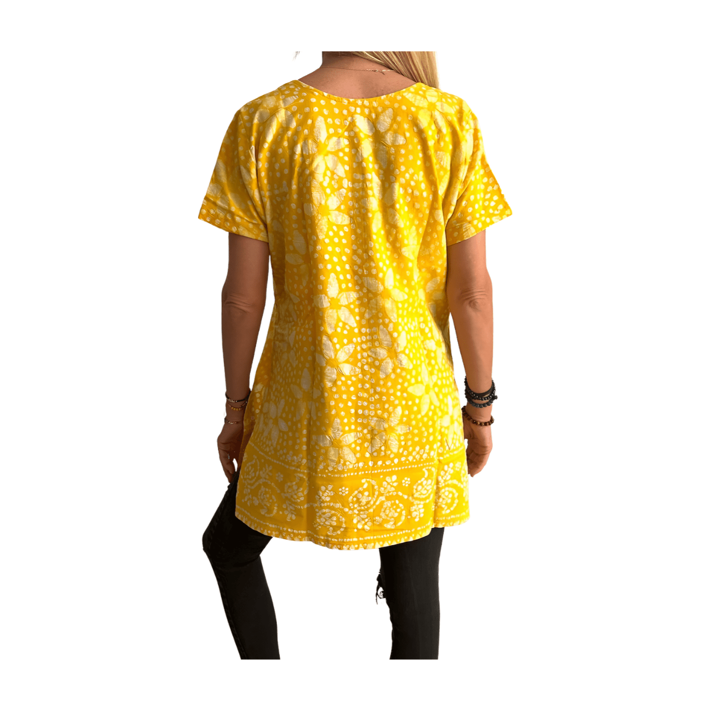 Camisola étnica (kurti) de algodón