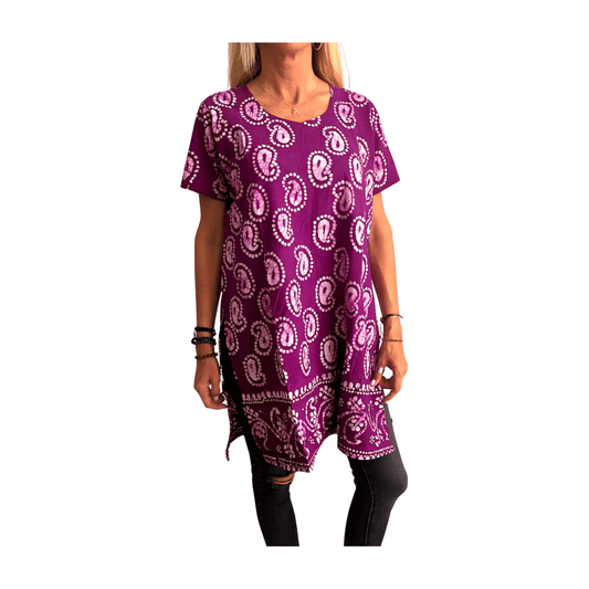 Camisola étnica (kurti) de algodón