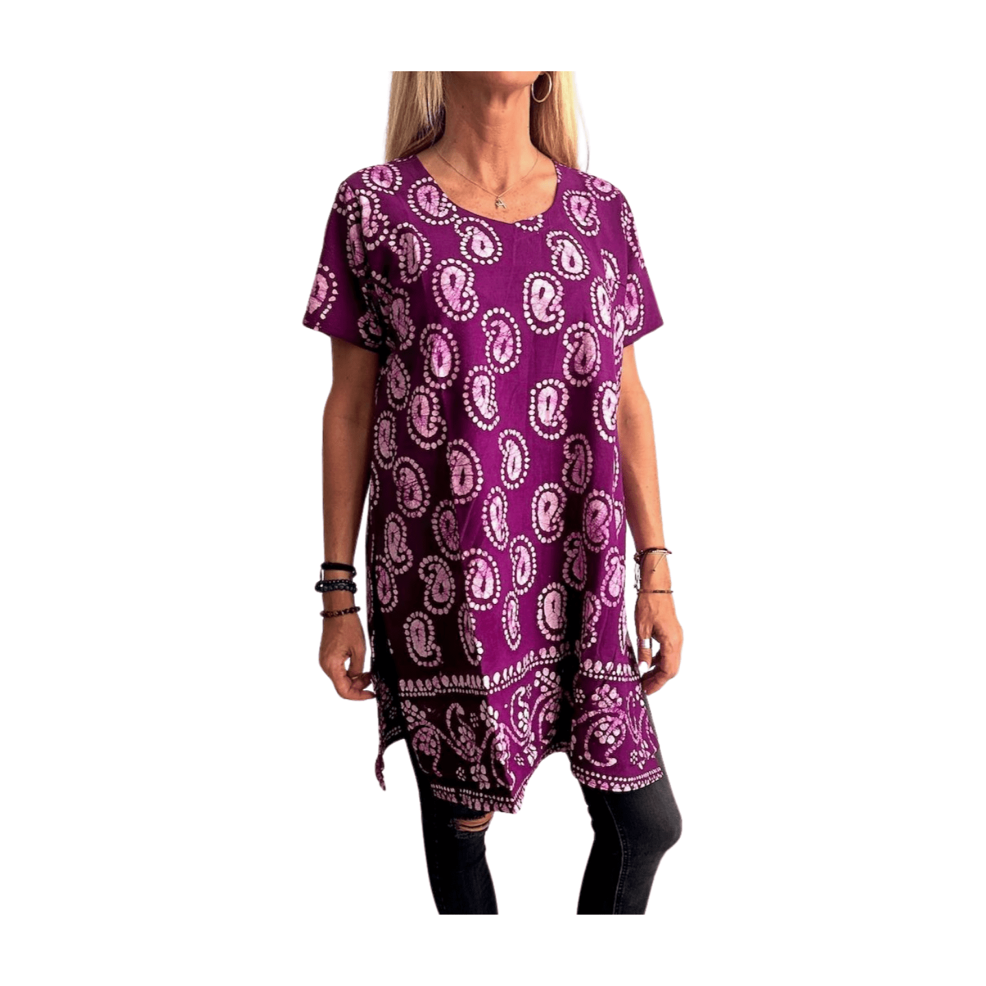 Camisola étnica (kurti) de algodón