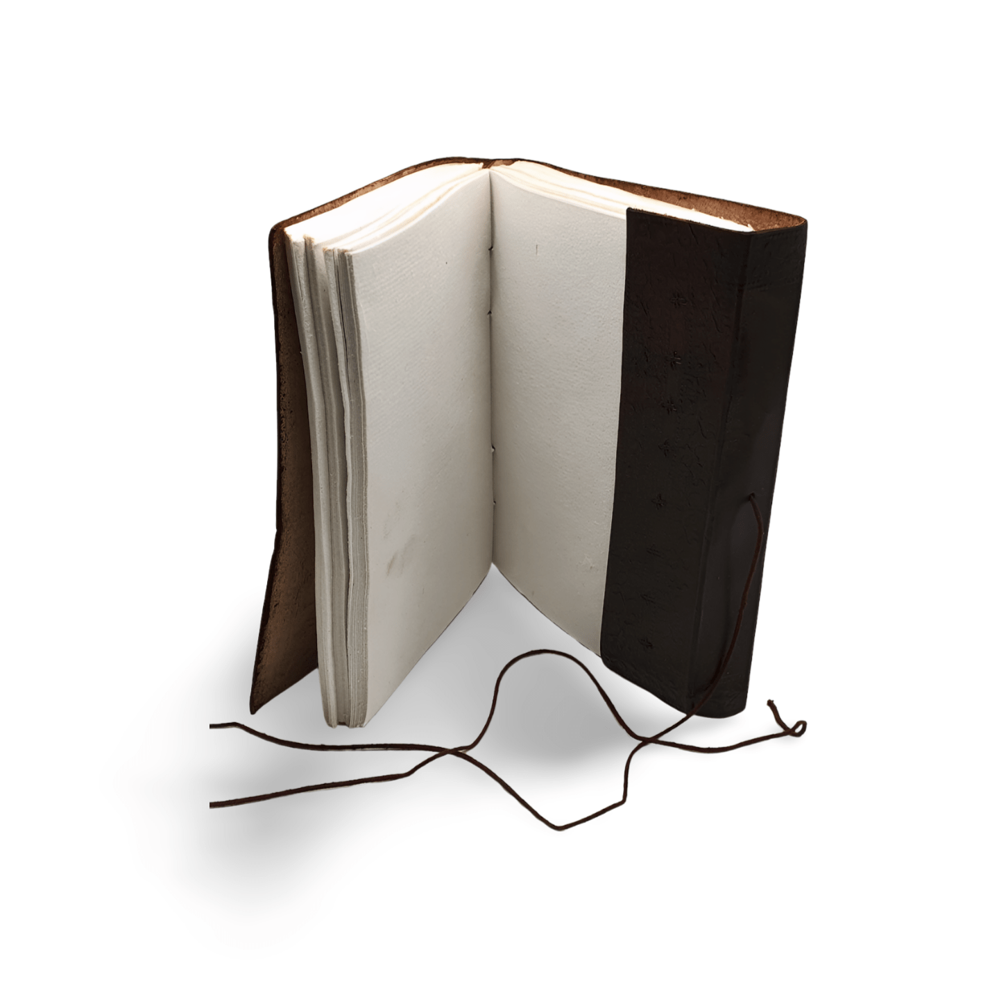 Libreta 100% ecológica India de piel con camello
