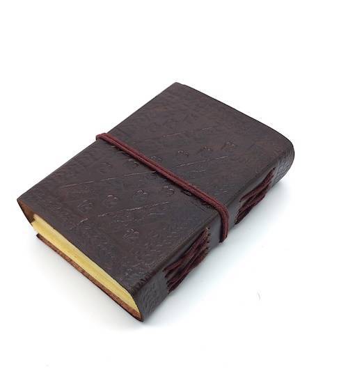 Libreta 100% ecológica India de piel OM