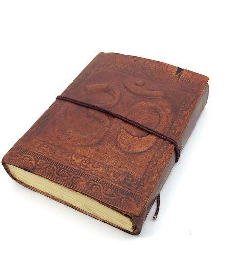 Libreta 100% ecológica India de piel OM