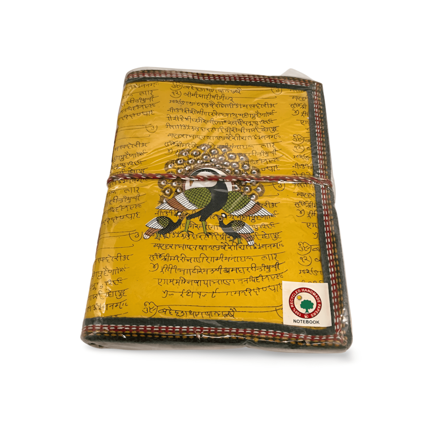 Libreta 100% ecológica India con Pavo Real