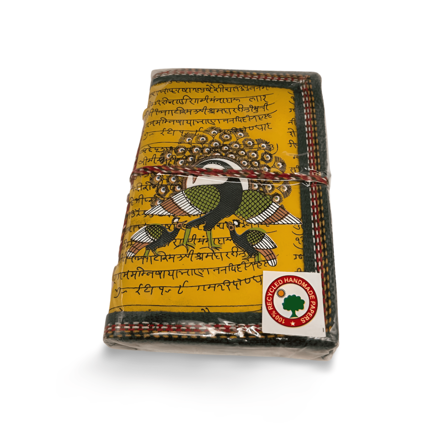 Libreta 100% ecológica India con Pavo Real