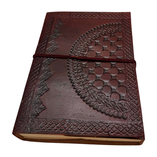 Libreta 100% ecológica India de piel con mandala