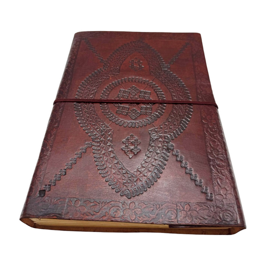 Libreta 100% ecológica India de piel con mandala