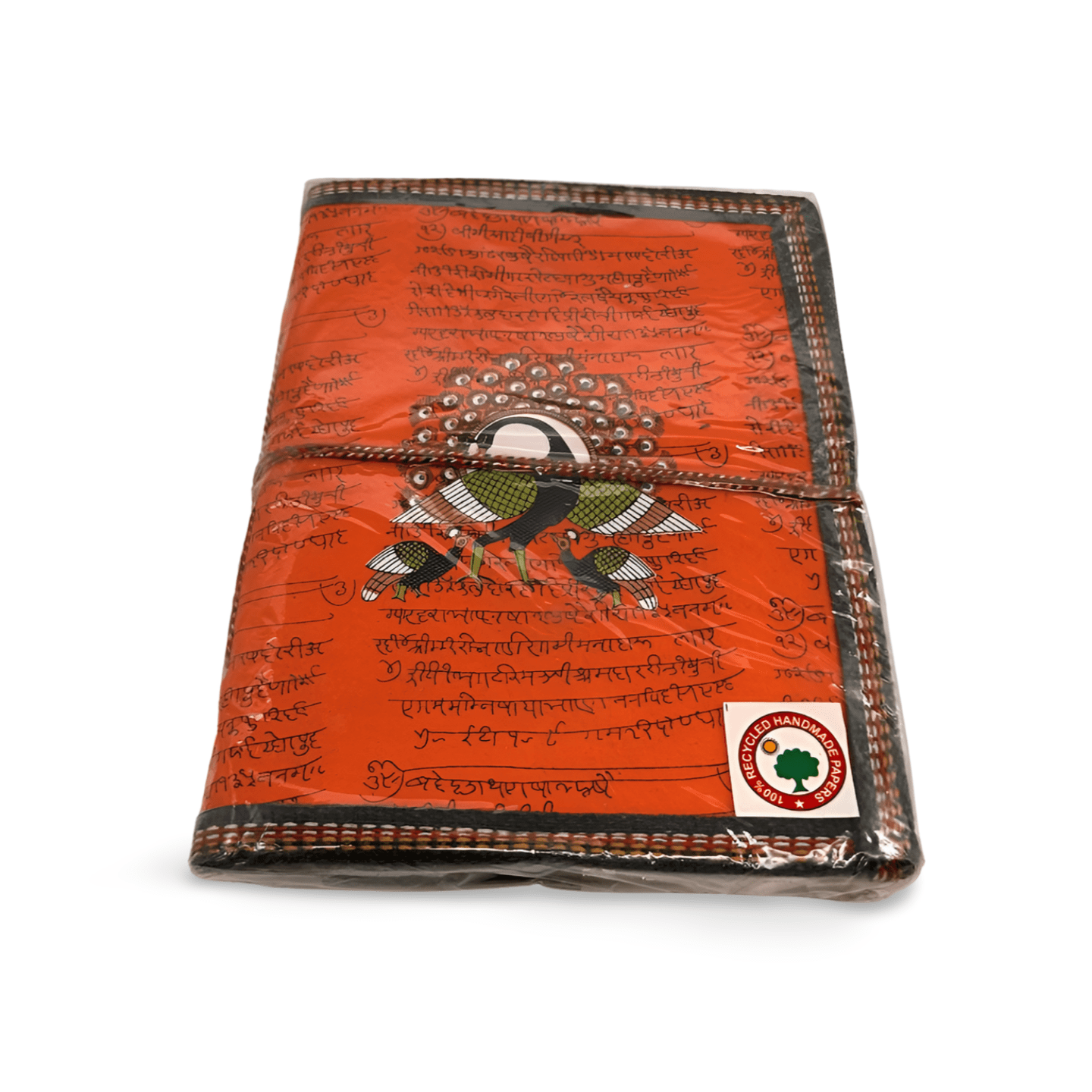 Libreta 100% ecológica India con pavo real
