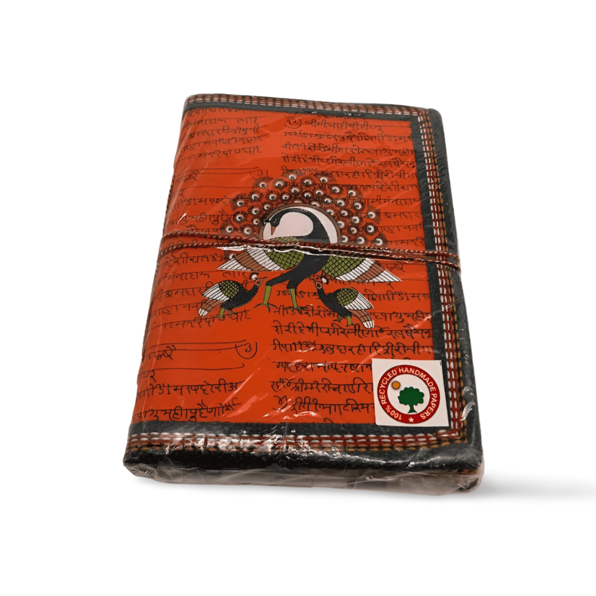 Libreta 100% ecológica India con pavo real