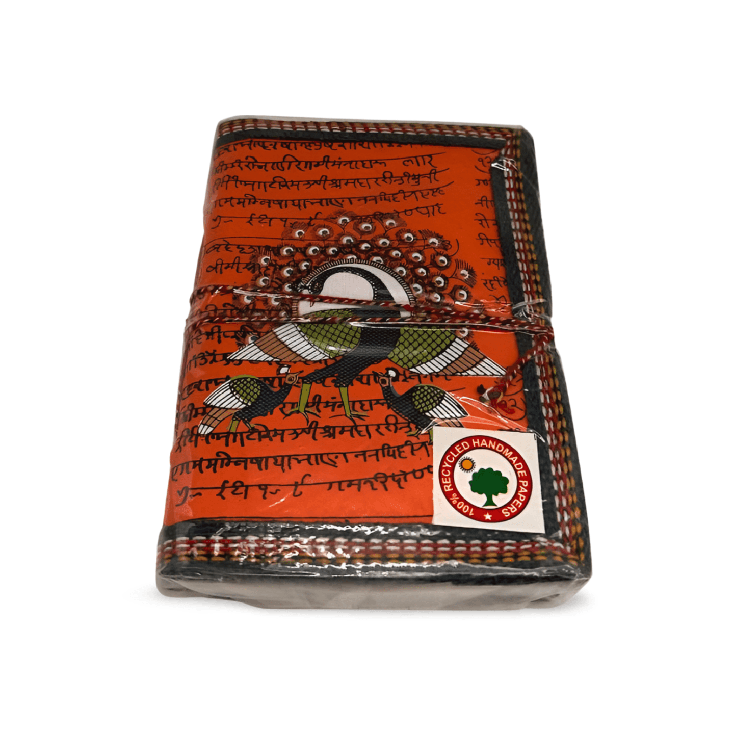 Libreta 100% ecológica India con pavo real