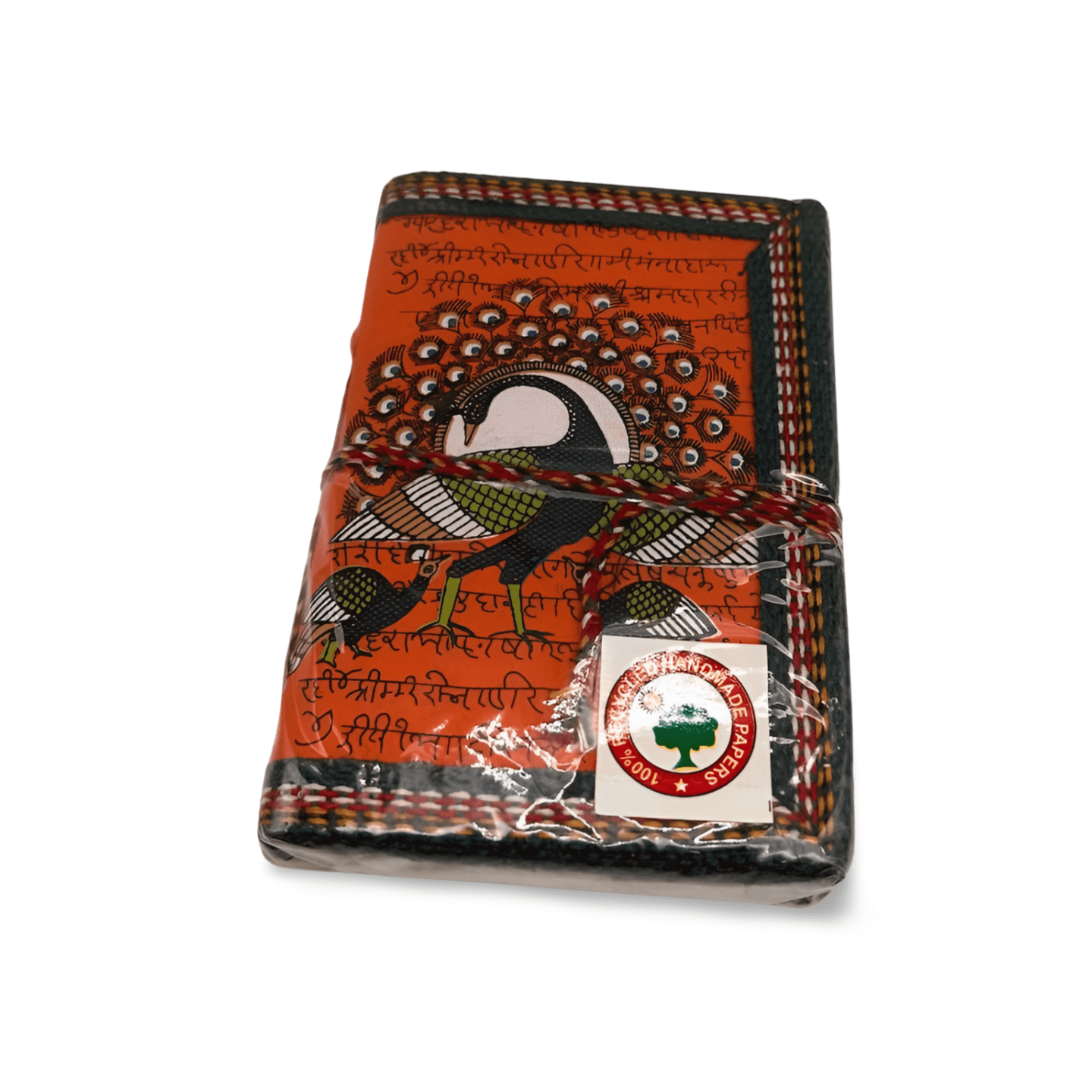 Libreta 100% ecológica India con pavo real