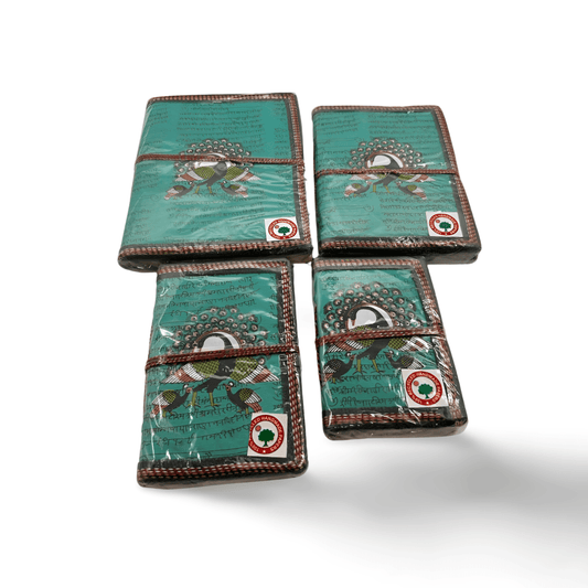 Libreta 100% ecológica India con Pavo Real