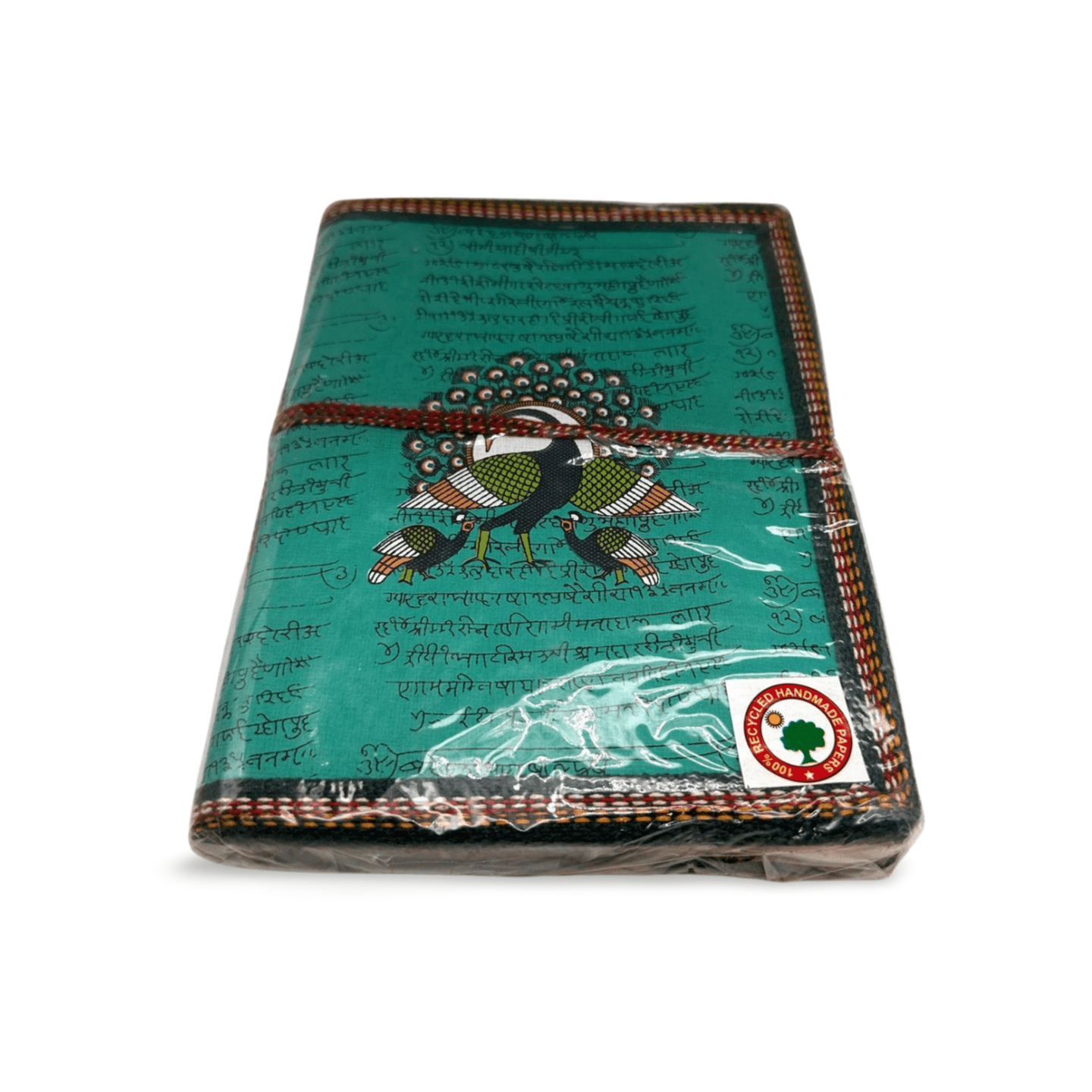 Libreta 100% ecológica India con Pavo Real