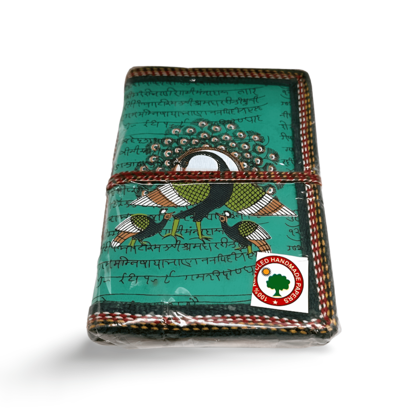 Libreta 100% ecológica India con Pavo Real