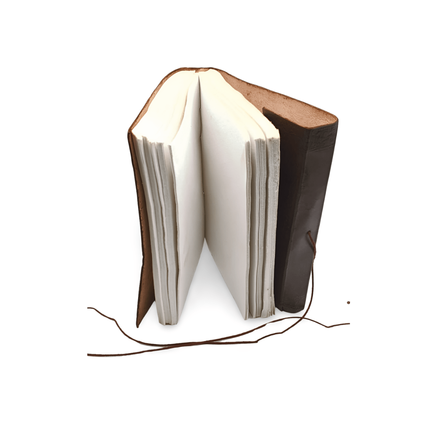 Libreta 100% ecológica India de piel con camello