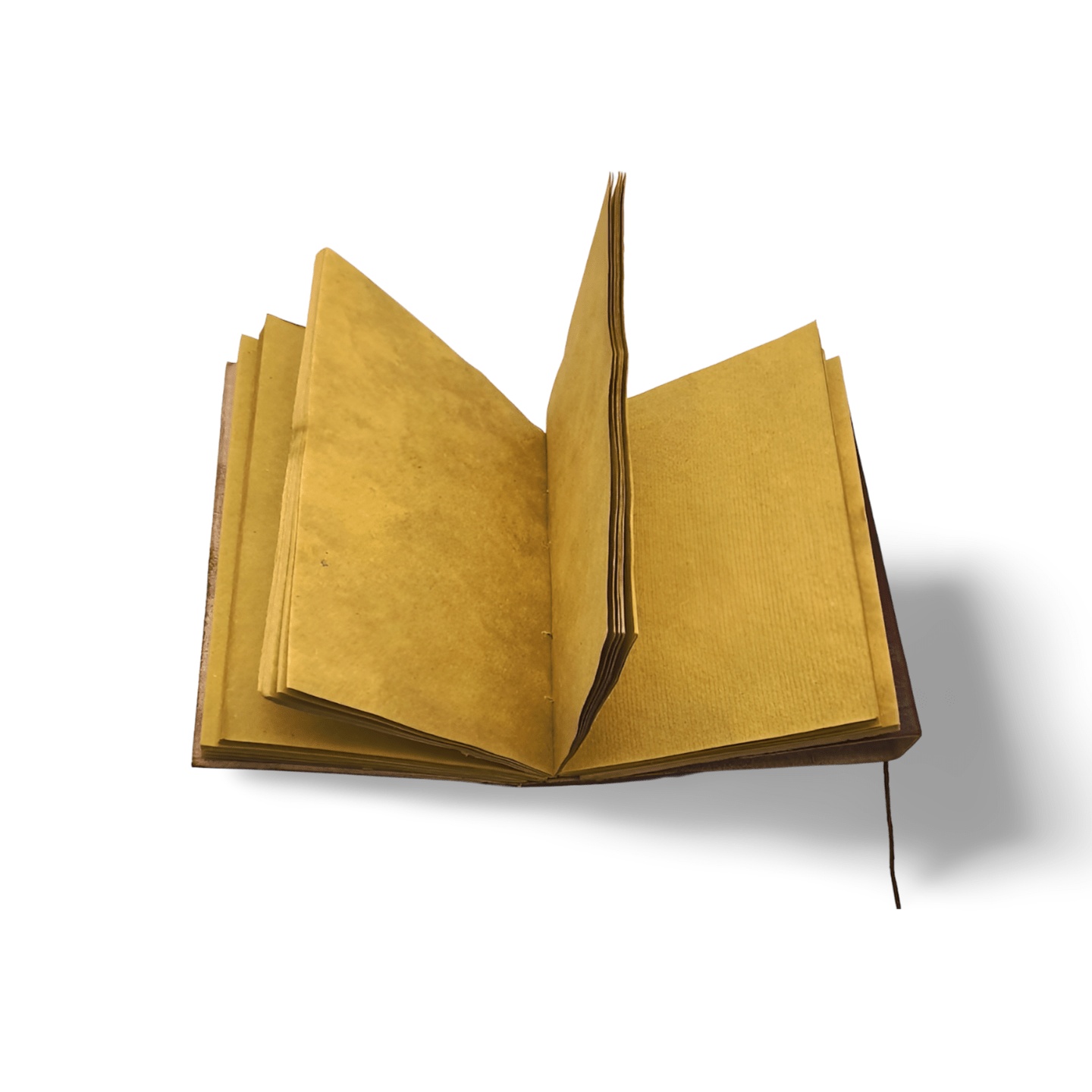 Libreta 100% ecológica India de piel con camello