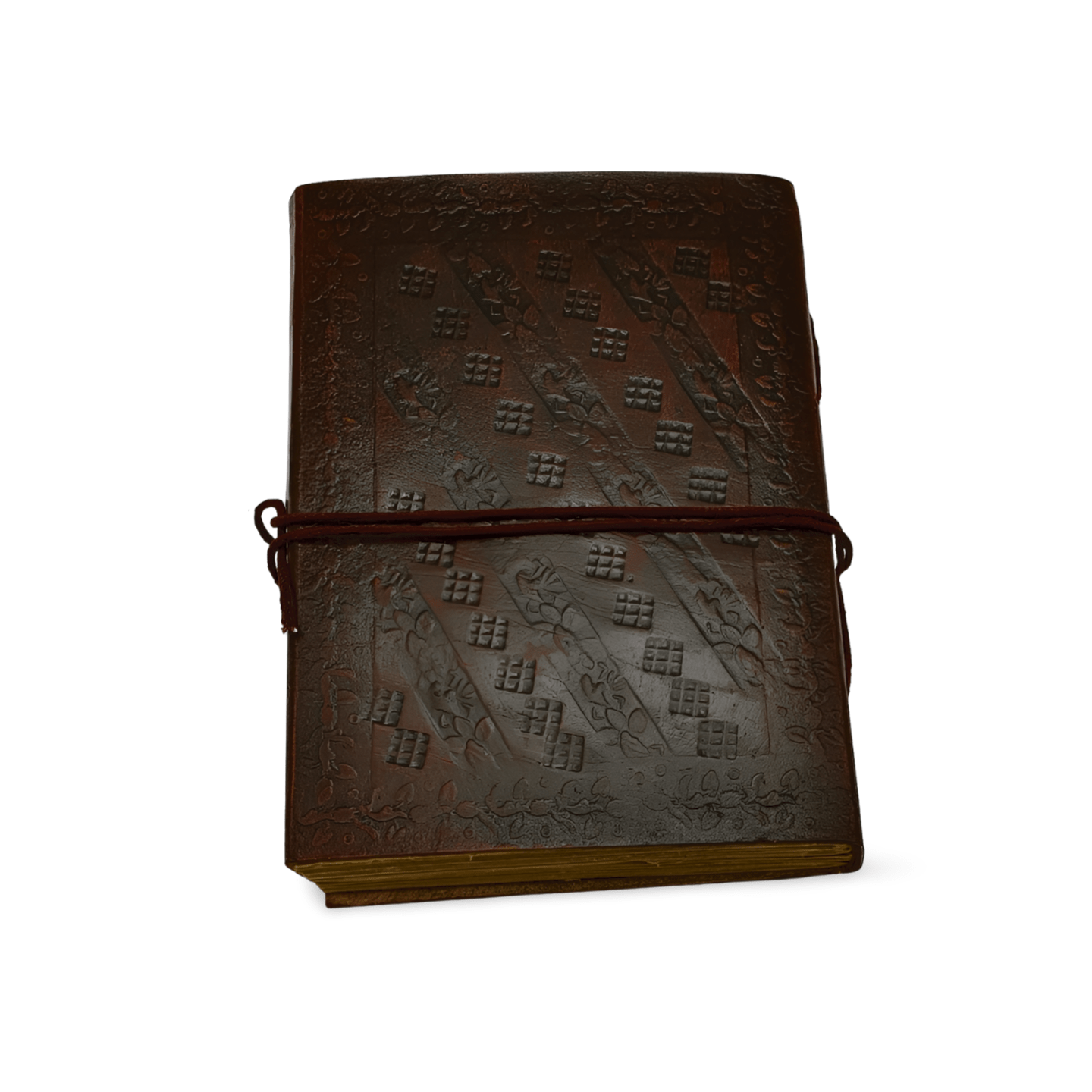 Libreta 100% ecológica India de piel con camello