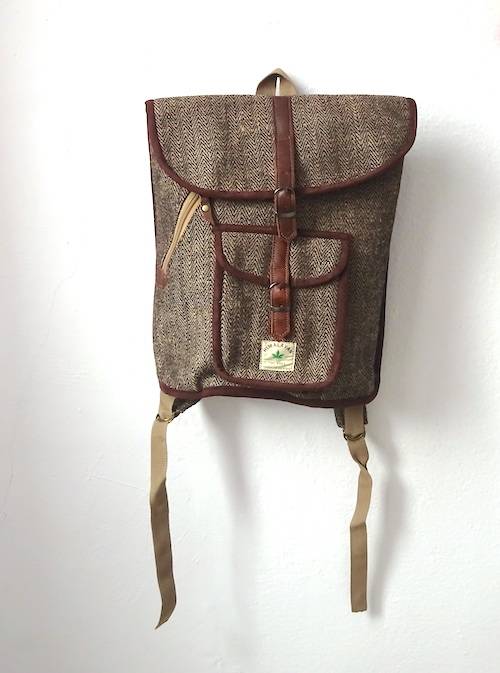 Mochila de cañamo ecológico color marrón