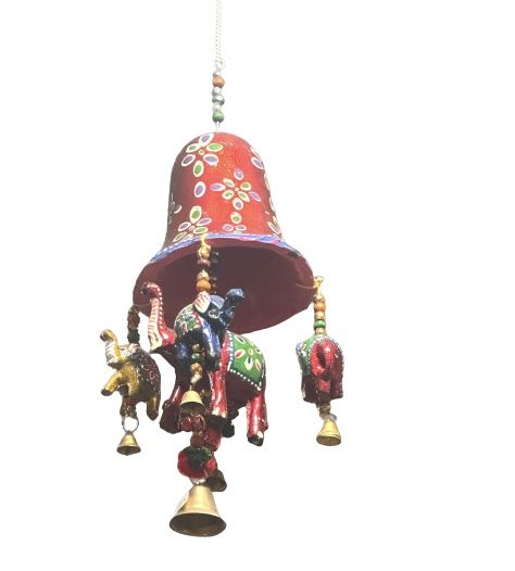 Móvil decorativo campana con elefantes
