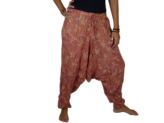 Pantalón afgano indio estampado floral