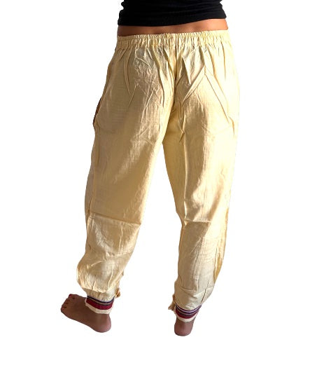 Pantalón bombacho indio con bolsillo con cremallera