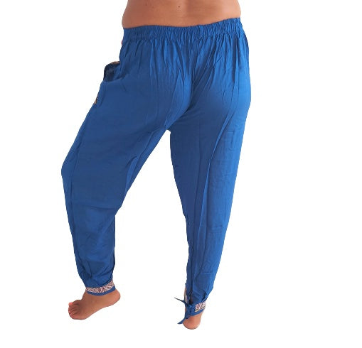 Pantalón bombacho indio con bolsillo con cremallera