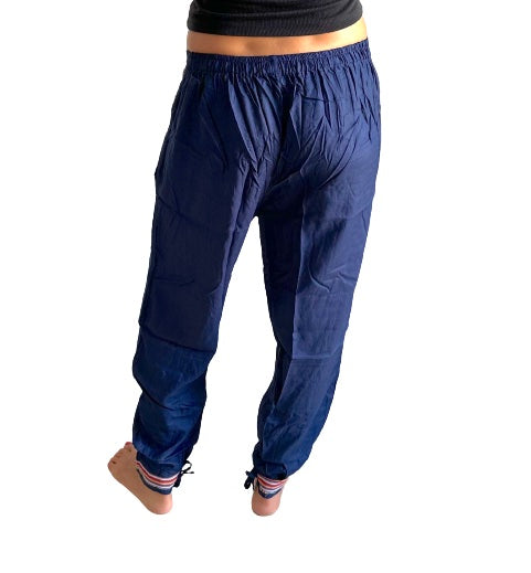 Pantalón bombacho indio con bolsillo con cremallera