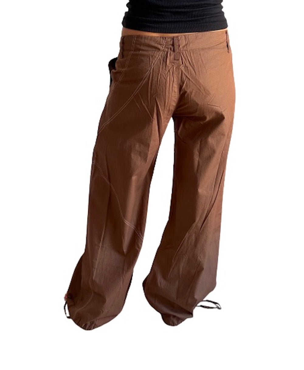 Pantalón indio marrón de algodón