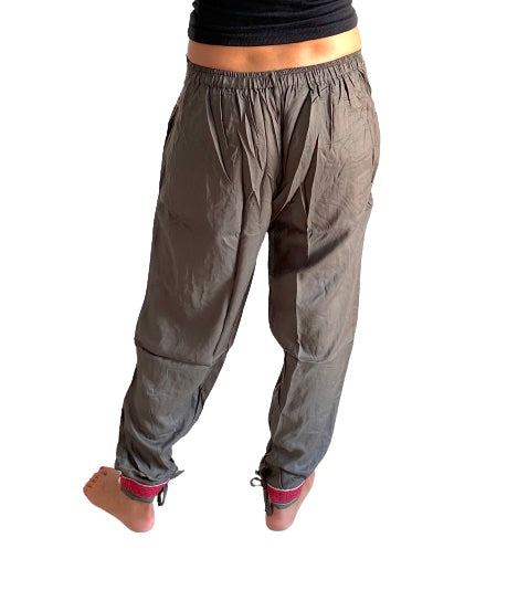 Pantalón bombacho indio con bolsillo con cremallera