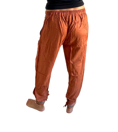 Pantalón bombacho indio con bolsillo con cremallera
