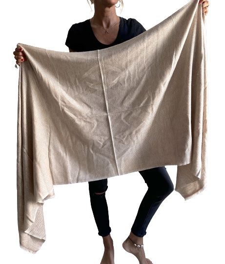 Pashmina india de lana 100% cashmere-Modelo D